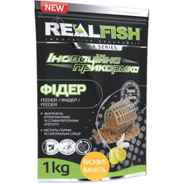   RealFish Прикормка "Фидер" (Бисквит/ваниль) 1.0kg