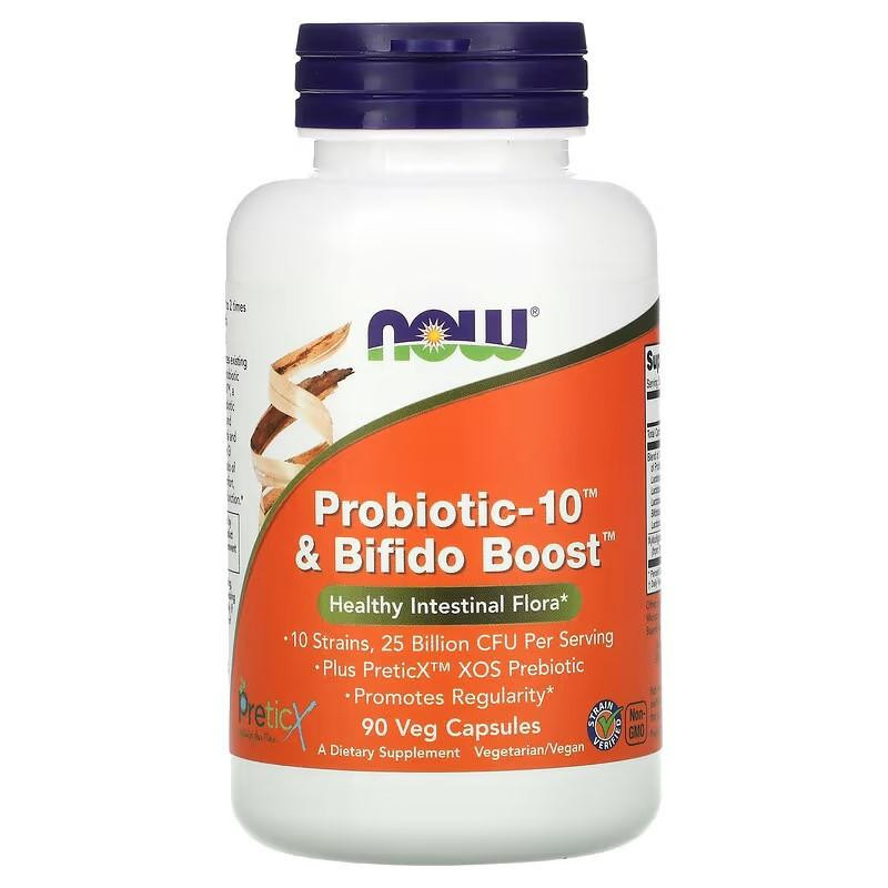 Now Probiotic-10 & Bifido Boost 25 Billion 90 Veg Capsules - зображення 1