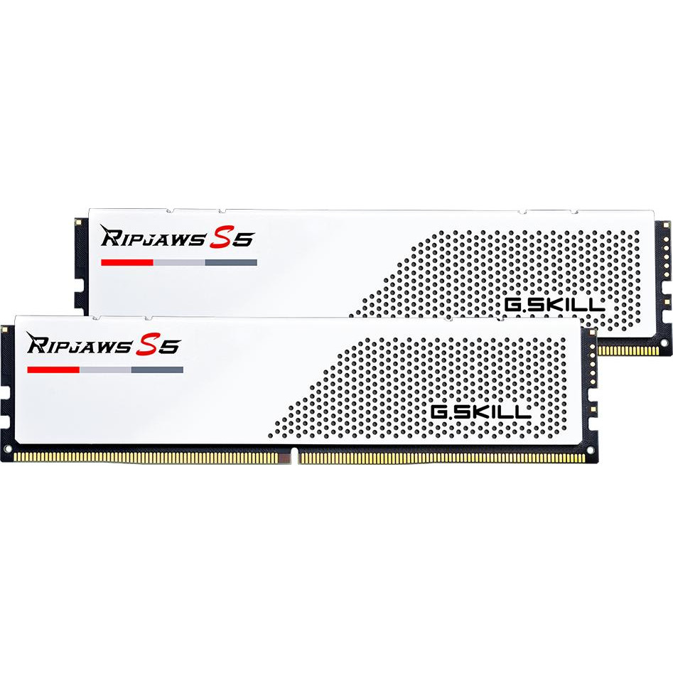 G.Skill 32 GB (2x16GB) DDR5 5600 MHz Ripjaws S5 White (F5-5600J4040C16GX2-RS5W) - зображення 1