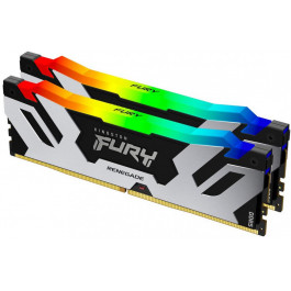   Kingston FURY 32 GB (2x16GB) DDR5 6800 MHz Renegade Silver/Black RGB (KF568C36RSAK2-32)