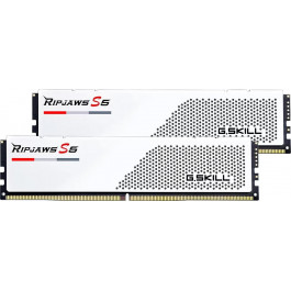 G.Skill 64 GB (2x32GB) DDR5 5600 MHz Ripjaws S5 Matte White (F5-5600J3636D32GX2-RS5W)