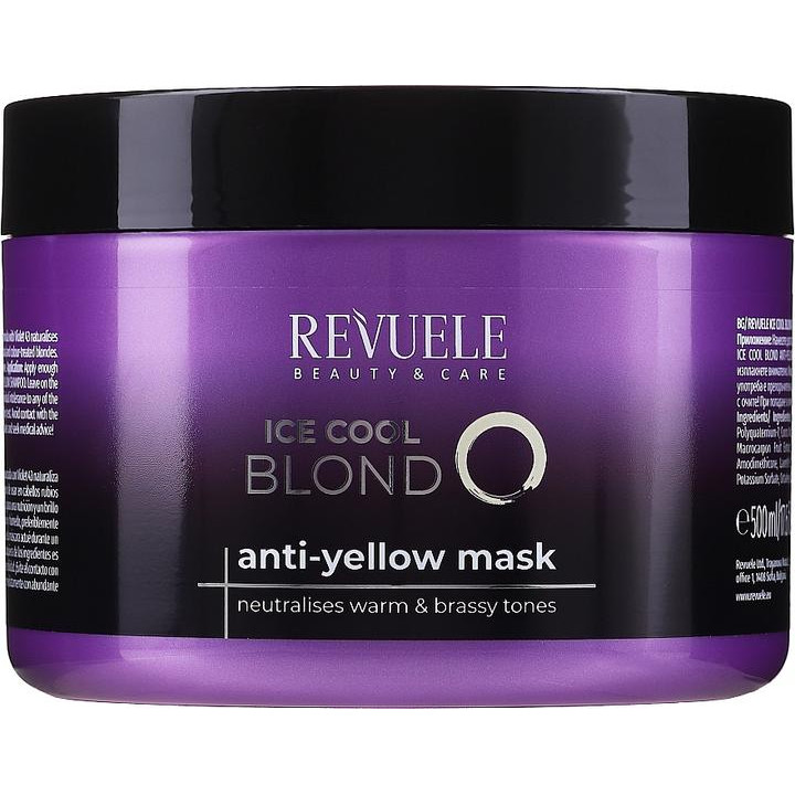 Revuele Маска для волосся проти жовтизни  Ice Cool Blond Anti-Yellow Hair Mask 500 мл (5060565102989) - зображення 1