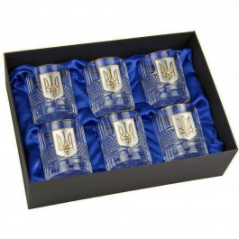 Boss Crystal Набір склянок для віскі Герб з тризубом 340мл B6TRY1GG