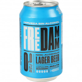 FREE DAMM Пиво  світле безалкогольне 0% 0.33 л (8410793376138)