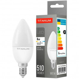 TITANUM LED C37 6W E14 4100K 220V (TLС3706144)