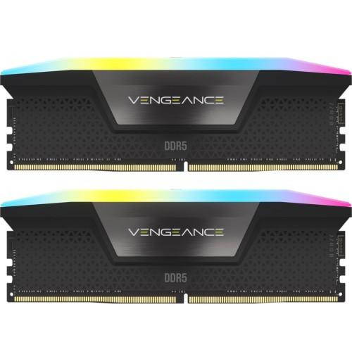 Corsair 32 GB (2x16GB) DDR5 5600 MHz Vengeance RGB (CMH32GX5M2B5600Z40) - зображення 1