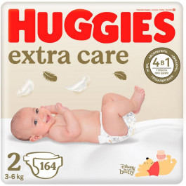   Huggies Extra Care 2, 164 шт