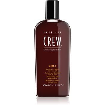 American Crew Hair & Body 3-IN-1 шампунь, кондиціонер та гель для душу 3в1 для чоловіків 450 мл - зображення 1