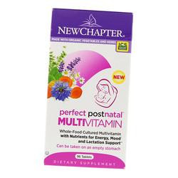   New Chapter Мультивитамины для женщин в послеродовой период, Perfect Postnatal Multivitamin,  48таб (36377021)