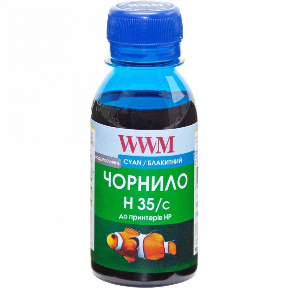 WWM Чернила для HP №22/134/121 100г Cyan Водорастворимые (H35/C-2) - зображення 1