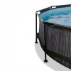 EXIT Black Wood Pool 300x76cm + dome, filter pump / black (30.32.10.90) - зображення 3