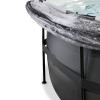 EXIT Black Leather Pool 450x122cm + sand filter pump, cover, heat pump / black (30.67.15.20) - зображення 5