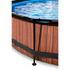 EXIT Wood Pool 300x76cm + filter pump, dome / brown (30.32.10.10) - зображення 3
