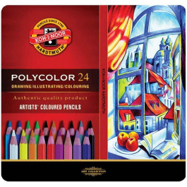   Koh-i-noor Художественные цветные карандаши POLYCOLOR 24 цв. 3824024002PL