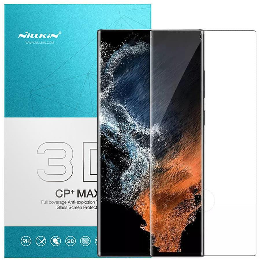 Nillkin Samsung S918 Galaxy S23 Ultra Glass Screen 3D (CP+MAX) Black - зображення 1