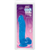 Doc Johnson Фаллоимитатор Jelly Jewels - Cock and Balls with Suction Cup – Blue (SO2008) - зображення 2