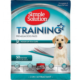 Simple Solution Training Premium Dog Pads - влагопоглощающие гигиенические пеленки 58 х 60 см 50 шт (ss13401)