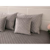 Руно Декоративная подушка  Velour Grey Серая 40х40 (311.55_Grey) - зображення 3