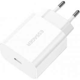   Essager Vanjane 20W 1xUSB-C White (ECTC-FJB02-P)