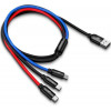 Baseus Three Primary Colors USB Type-C+Lightning+microUSB 120cm 3.5A (CAMLT-BSY01) - зображення 3