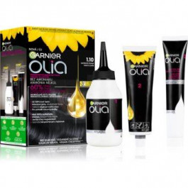   Garnier Olia Big Kit перманентна фарба для волосся відтінок 1.10 Black Sapphire