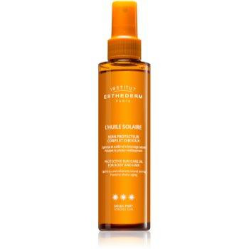 Institut Esthederm Sun Care Protective Sun Care Oil For Body And Hair універсальна олійка для засмаги для тіла та волос - зображення 1