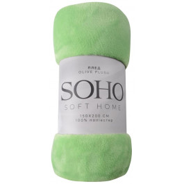   SOHO Плед  Olive plush, 200х150 см, світло-зелений (1209К)