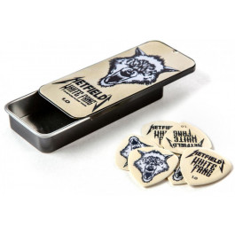 Dunlop Набор медиаторов PH122T1.0 Hetfield's White Fang Custom Flow Pick Tin 1.00mm 6 Pack