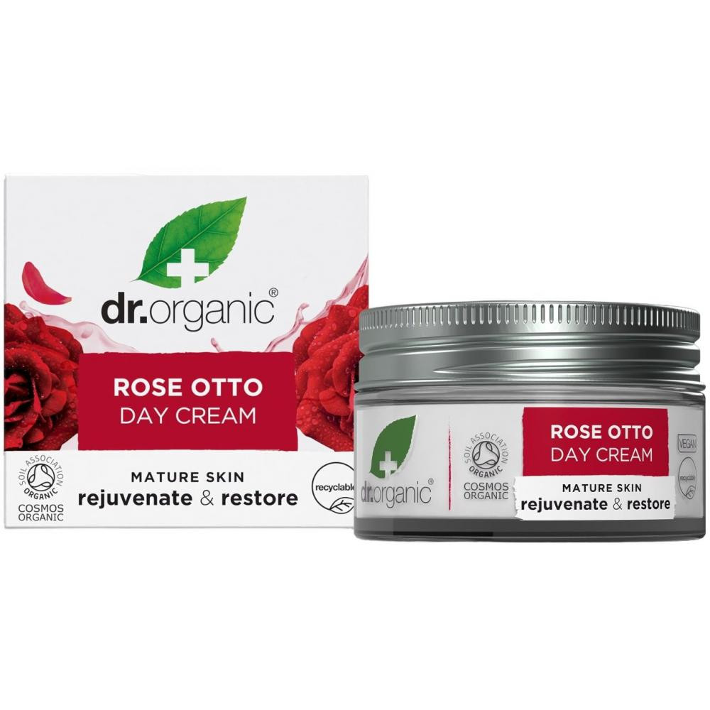 Dr.Organic Антивіковий денний крем Троянда отто Dr. Organic Bioactive Skincare Rose Otto Day Cream 50 мл - зображення 1