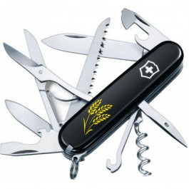   Victorinox Huntsman Ukraine Black "Колосся Пшениці" 1.3713.3_T1338u