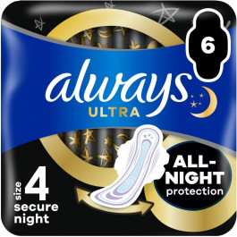 Always Гігієнічні прокладки  Ultra Secure Night (Розмір 4) 6 шт. (8001841733050)