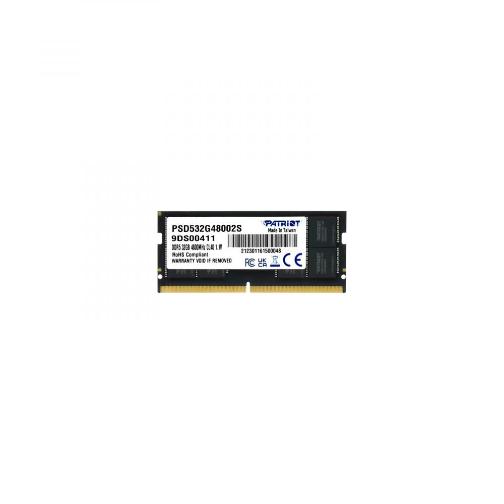 PATRIOT 32 GB SO-DIMM DDR5 4800 MHz (PSD532G48002S) - зображення 1