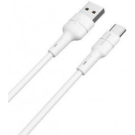   Borofone BX30 Silicone Charging Data Cable for USB-C 1m White (BX30CW)