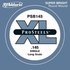 D'Addario PSB145 XL PRO STEELS ROUND WOUND SINGLE 145