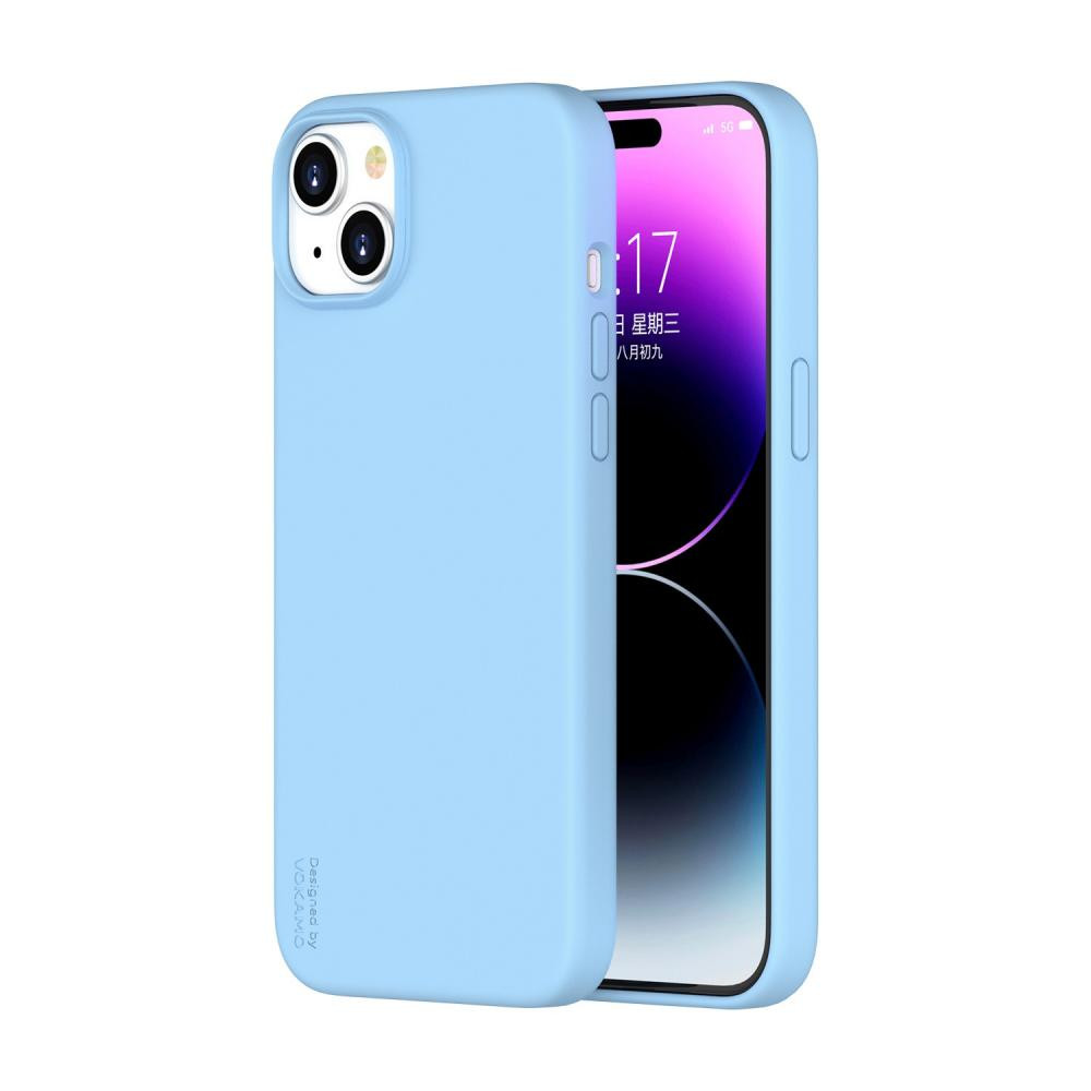 VOKAMO Silicone Case з MagSafe Blue для iPhone 15 (NVK010822) - зображення 1