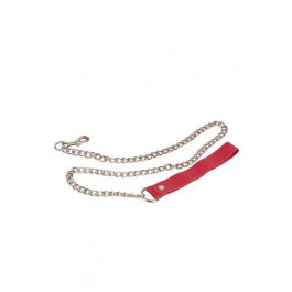   Slash Повідець Leather Leash, Red (KVL-280179)