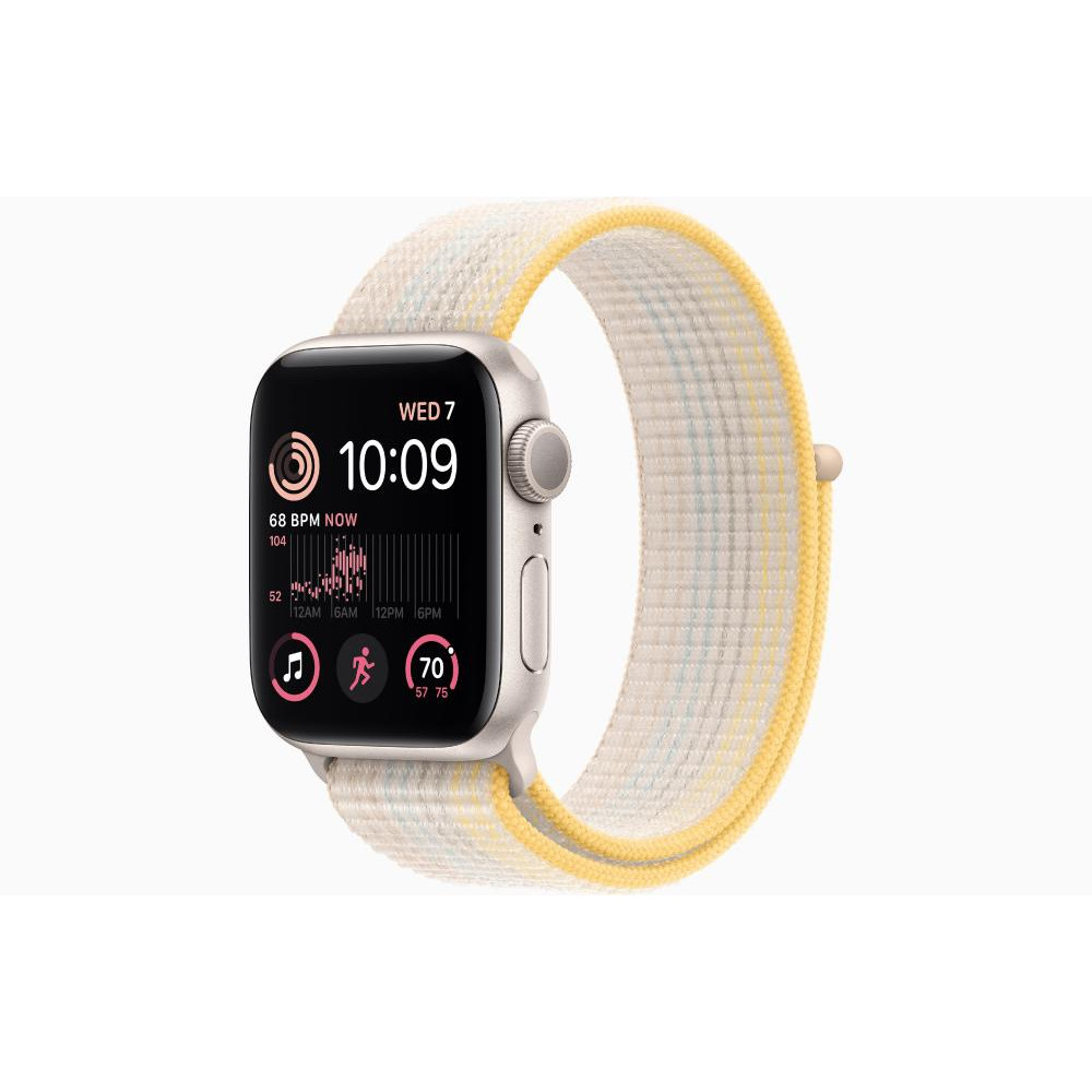 Apple Watch SE 2 GPS 40mm Starlight Aluminum Case with Starlight Sport Loop (MNL73+MPL73) - зображення 1