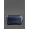 BlankNote Мужская кожаная сумка на пояс (бананка)  Dropbag Maxi BN-BAG-20-navy-blue Темно-синяя - зображення 1