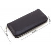Grande Pelle Великий шкіряний гаманець чорного кольору на блискавковій застібці  67809 - зображення 3