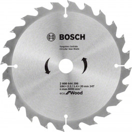   Bosch Eco for Wood 184x2.2/1.4x20 мм, Т24 (2608644398)