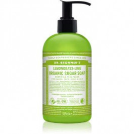   Dr. Bronner's Lemongrass & Lime рідке мило для тіла та волосся  355 мл