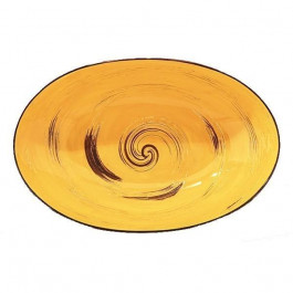   Wilmax Блюдо овальное глубокое  Spiral Yellow WL-669440 / A (25х16,5х6см)