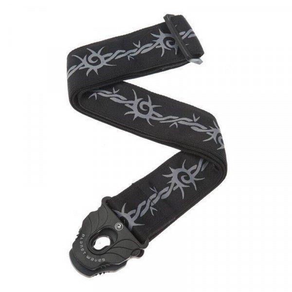 Planet waves PW50PLA04 Planet Lock Guitar Strap, Barbed Wire - зображення 1