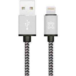   XtremeMac Lightning Nylon Cable Silver 1.2m (XCL-PRC-83)