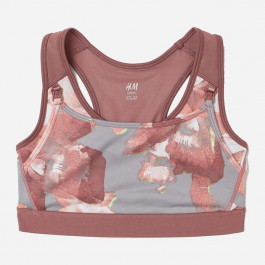   H&M Спортивний топ  XAZ207516DIQO S Рожевий з білим (DD8000004297439)