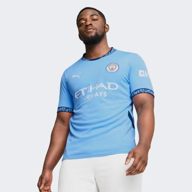 PUMA Блакитна чоловіча футболка  MCFC Home Jersey Replica 775075/01 L - зображення 1