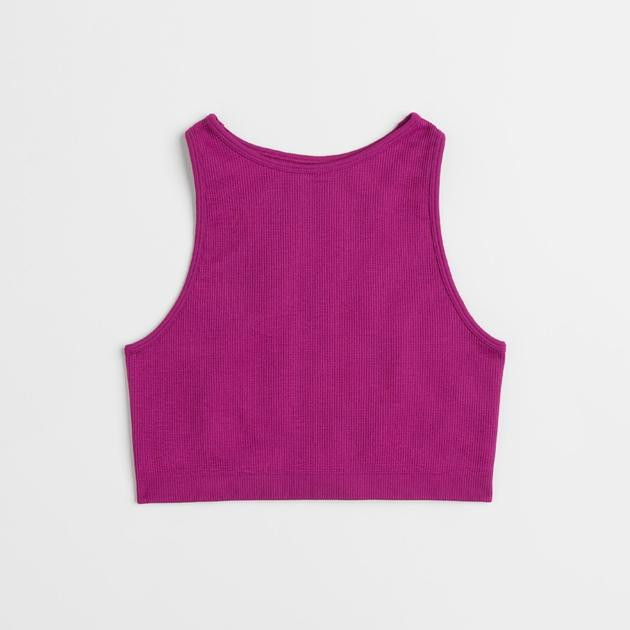 H&M Спортивний топ жіночий  061013279_fuchsia XS Фуксія (6666000318121) - зображення 1