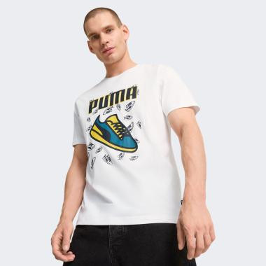 PUMA Біла чоловіча футболка  GRAPHICS Sneaker Tee 683209/02 L - зображення 1