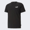 PUMA Чорна чоловіча футболка  ESS Small Logo Tee 586668/01 L - зображення 6