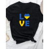 Love&Live Футболка  LoVe UA LLP03043 3XL Чорна (LL2000000422916) - зображення 1